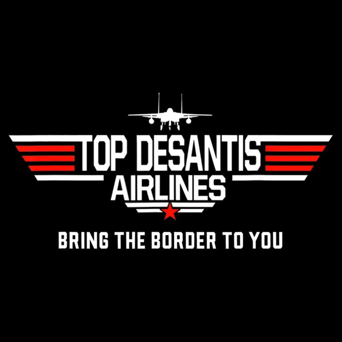 DeSantis Airlines Funny Political Meme Top DeSantis Airlines Button