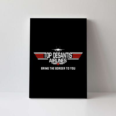 DeSantis Airlines Funny Political Meme Top DeSantis Airlines Canvas