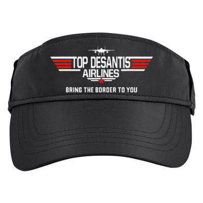 DeSantis Airlines Funny Political Meme Top DeSantis Airlines Adult Drive Performance Visor