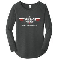 DeSantis Airlines Funny Political Meme Top DeSantis Airlines Women's Perfect Tri Tunic Long Sleeve Shirt