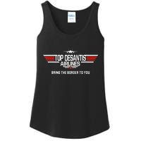 DeSantis Airlines Funny Political Meme Top DeSantis Airlines Ladies Essential Tank