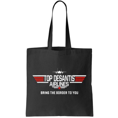 DeSantis Airlines Funny Political Meme Top DeSantis Airlines Tote Bag