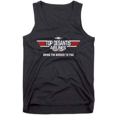 DeSantis Airlines Funny Political Meme Top DeSantis Airlines Tank Top