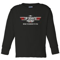 DeSantis Airlines Funny Political Meme Top DeSantis Airlines Toddler Long Sleeve Shirt