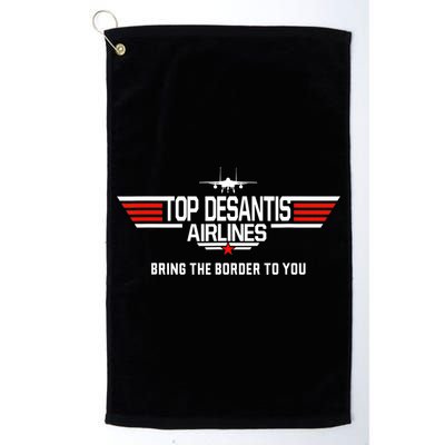 DeSantis Airlines Funny Political Meme Top DeSantis Airlines Golf Towel