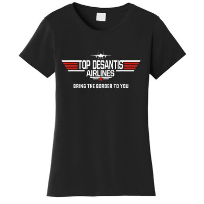 DeSantis Airlines Funny Political Meme Top DeSantis Airlines Women's T-Shirt