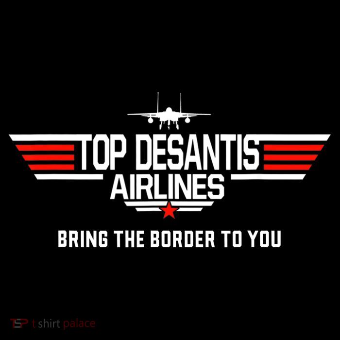 DeSantis Airlines Funny Political Meme Top DeSantis Airlines Womens T-Shirt