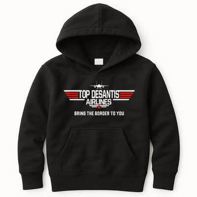 DeSantis Airlines Funny Political Meme Top DeSantis Airlines Kids Hoodie