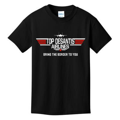 DeSantis Airlines Funny Political Meme Top DeSantis Airlines Kids T-Shirt