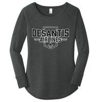 DeSantis Airlines Funny Political Meme Gift Women's Perfect Tri Tunic Long Sleeve Shirt