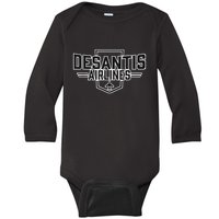 DeSantis Airlines Funny Political Meme Gift Baby Long Sleeve Bodysuit