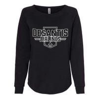 DeSantis Airlines Funny Political Meme Gift Womens California Wash Sweatshirt