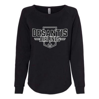 DeSantis Airlines Funny Political Meme Gift Womens California Wash Sweatshirt