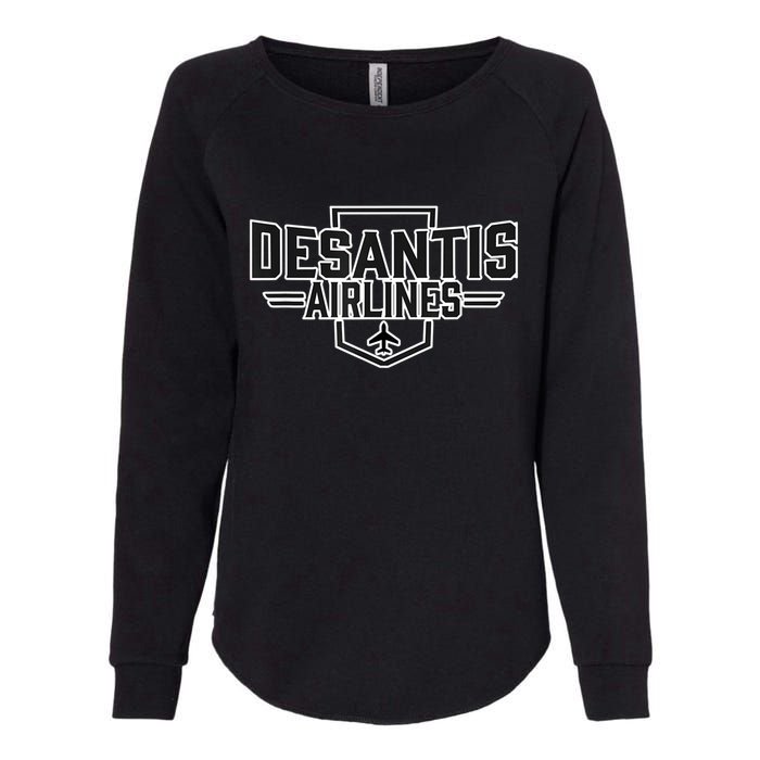 DeSantis Airlines Funny Political Meme Gift Womens California Wash Sweatshirt