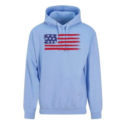 Distressed American Flag Patriotic Usa Flag 4th Of July Unisex Surf Hoodie