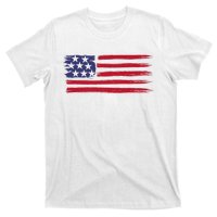 Distressed American Flag Patriotic Usa Flag 4th Of July T-Shirt