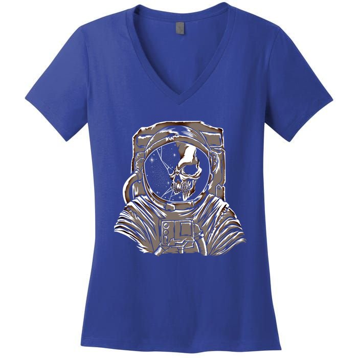 Dead Astronaut Forgotten In Space Galaxy Explorer Gift Women's V-Neck T-Shirt