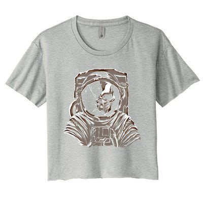 Dead Astronaut Forgotten In Space Galaxy Explorer Gift Women's Crop Top Tee