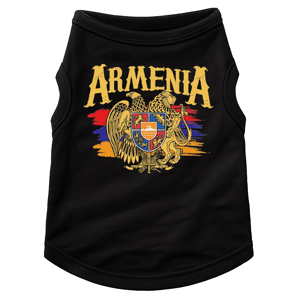 Distressed Armenia Flag Armenian Diaspora Country Nation Doggie Tank