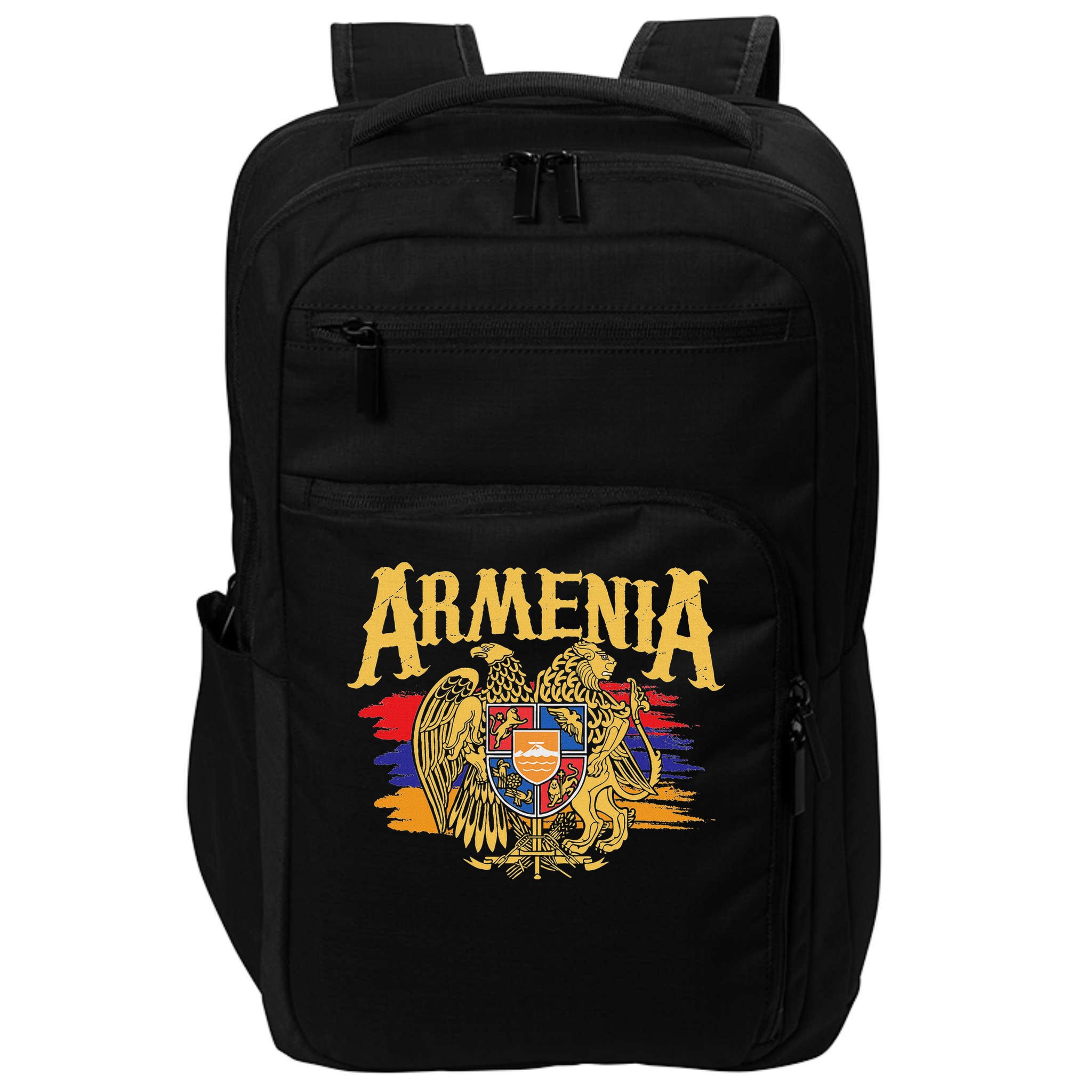 Distressed Armenia Flag Armenian Diaspora Country Nation Impact Tech Backpack