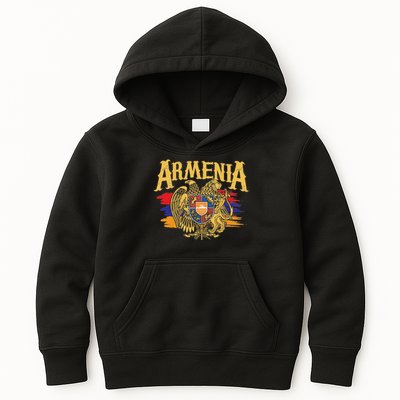 Distressed Armenia Flag Armenian Diaspora Country Nation Kids Hoodie