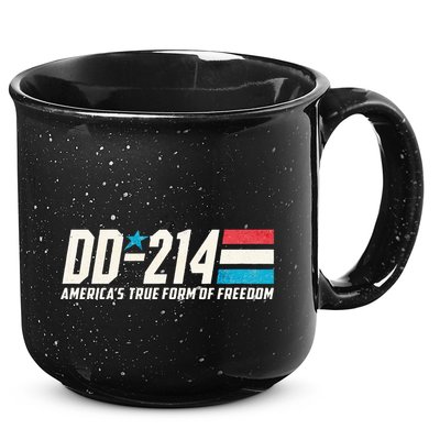 Dd214 Armed Forces Military Alumni Vintage 15oz Campfire Ceramic Mug