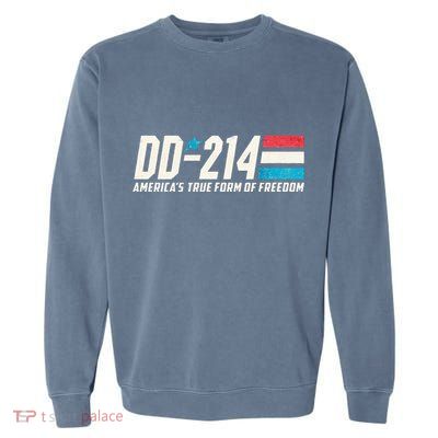 Dd214 Armed Forces Military Alumni Vintage Garment-Dyed Sweatshirt