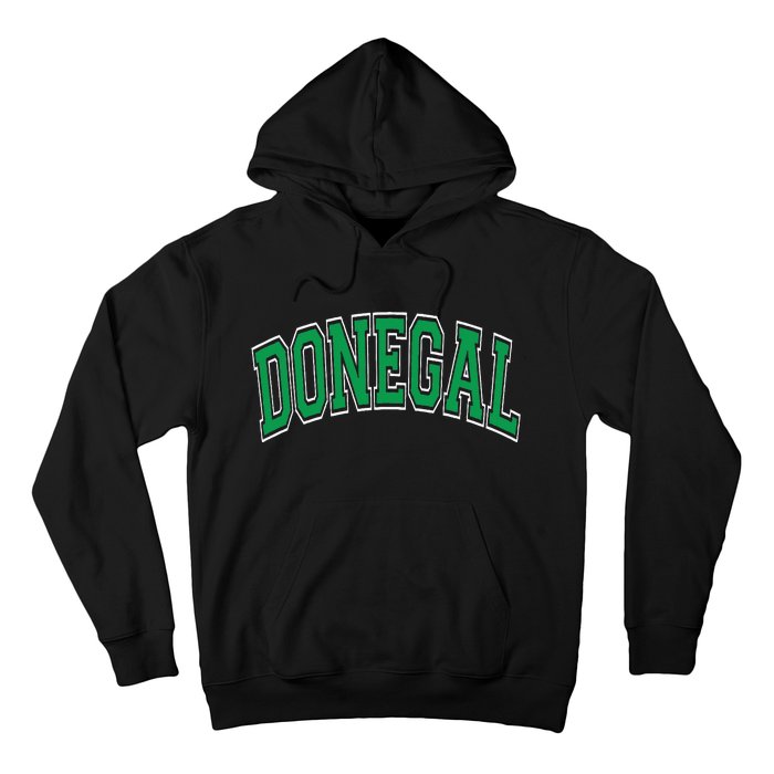 Donegal Arched Green Text Hoodie