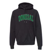 Donegal Arched Green Text Premium Hoodie