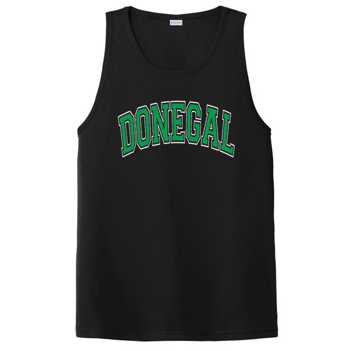 Donegal Arched Green Text PosiCharge Competitor Tank