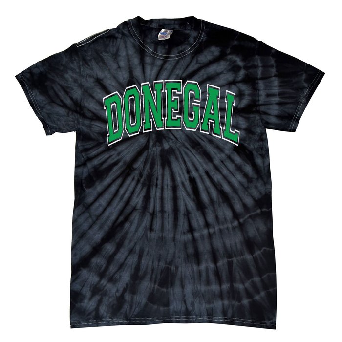 Donegal Arched Green Text Tie-Dye T-Shirt