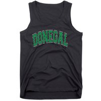 Donegal Arched Green Text Tank Top