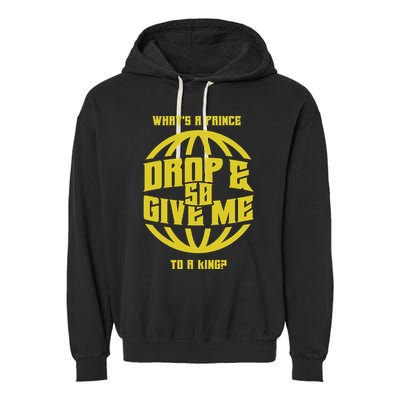 Drop And Give Me 50 Rap Beef Pushups Garment-Dyed Fleece Hoodie