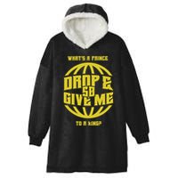 Drop And Give Me 50 Rap Beef Pushups Hooded Wearable Blanket