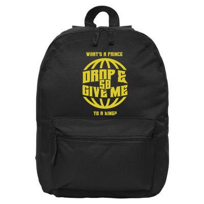 Drop And Give Me 50 Rap Beef Pushups 16 in Basic Backpack