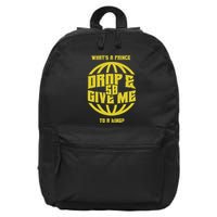Drop And Give Me 50 Rap Beef Pushups 16 in Basic Backpack