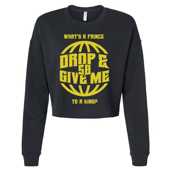 Drop And Give Me 50 Rap Beef Pushups Cropped Pullover Crew