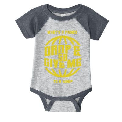 Drop And Give Me 50 Rap Beef Pushups Infant Baby Jersey Bodysuit