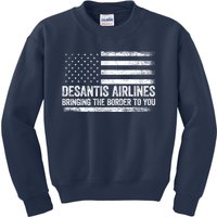 DeSantis Airlines Gifts Funny DeSantis Airlines Kids Sweatshirt