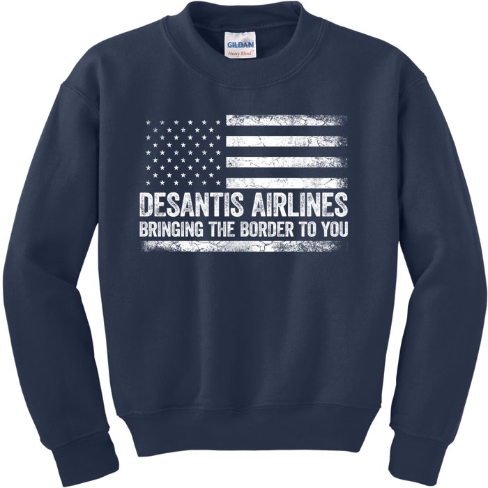 DeSantis Airlines Gifts Funny DeSantis Airlines Kids Sweatshirt