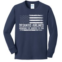 DeSantis Airlines Gifts Funny DeSantis Airlines Kids Long Sleeve Shirt