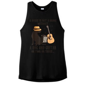 Dog And Guitar Ladies PosiCharge Tri-Blend Wicking Tank