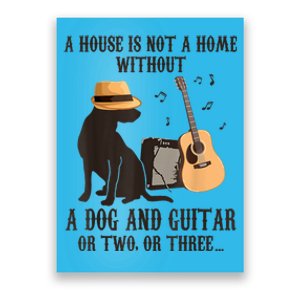 Dog And Guitar Poster