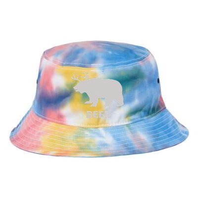 Deer Antlers + Grizzly Bear =Beer Tie Dye Newport Bucket Hat