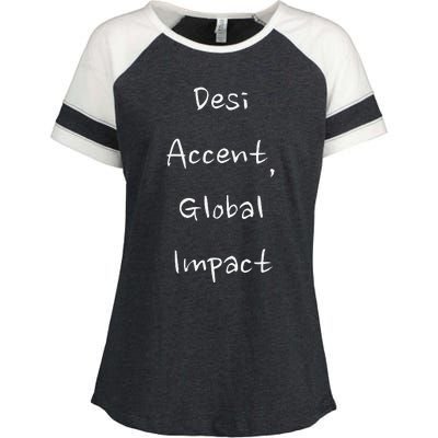 Desi Accent Global Impact Enza Ladies Jersey Colorblock Tee