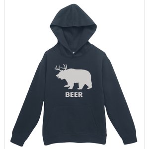 Deer Antlers + Grizzly Bear = Beer Funny Hunting Drinking Urban Pullover Hoodie