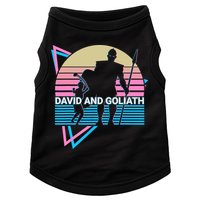 David And Goliath Christian Christianity Retro Doggie Tank