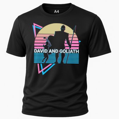 David And Goliath Christian Christianity Retro Performance Shirt