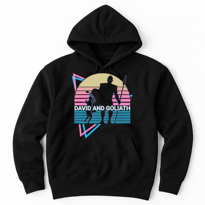 David And Goliath Christian Christianity Retro Hoodie