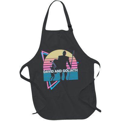 David And Goliath Christian Christianity Retro Apron